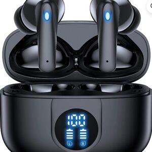 VEAT00L P91 Wireless Earbuds, Bluetooth Headphones V5.4 Stereo Ear buds with Noi